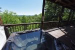 All About The Views- Blue Ridge GA-view from hot tub